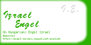izrael engel business card